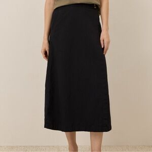 Pact Classic Black Midi Skirt